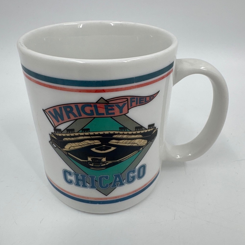 Vintage Chicago Cubs Wrigley Field Ceramic Coffee Mug